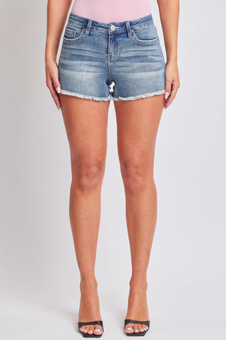 Women's Fray Hem Denim Shorts