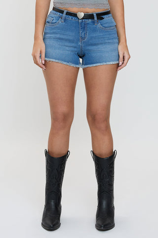 Shorts & Bermudas Women's Low Rise Belted Fray Hem Shorts