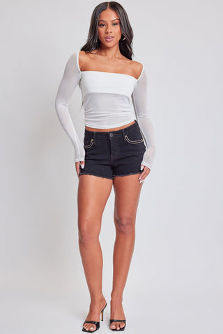 Women's Frayed Heavy Stitch Shorts
