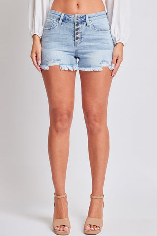 Women's Fray Hem Denim Short