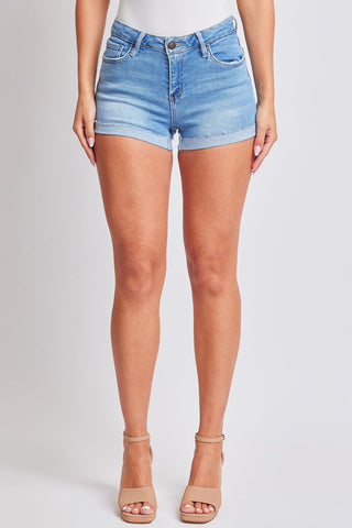 Women's Raw Edge Cuff Denim Short