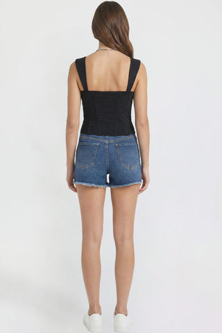Women's Luxe Fray Hem Shorts