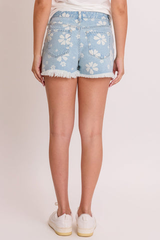 Shorts & Bermudas Women's Floral Printed Fray Hem Shorts