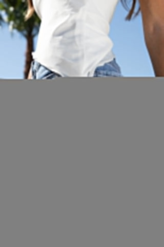 Shorts & Bermudas Women's Luxe High Rise Shorts with Lace Up Detail