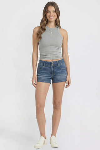 Women's Low Rise 90's Flap Pockets Shorts