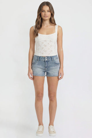 Women's Low Rise 90's Flap Pockets Shorts