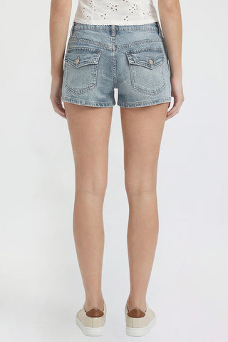 Women's Low Rise 90's Flap Pockets Shorts