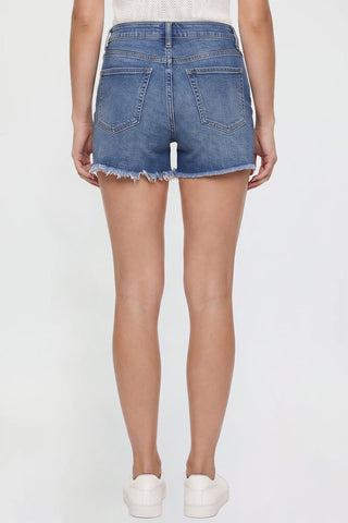 Women's Fray Hem Belted Shorts