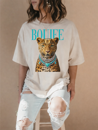 Boujee Leopard Sand Graphic Tee