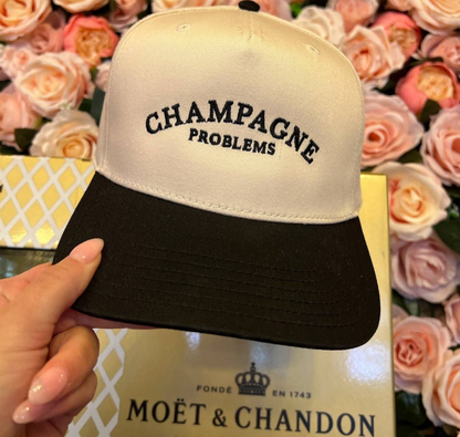 Champagne Problems - Black Vintage Trucker Hat