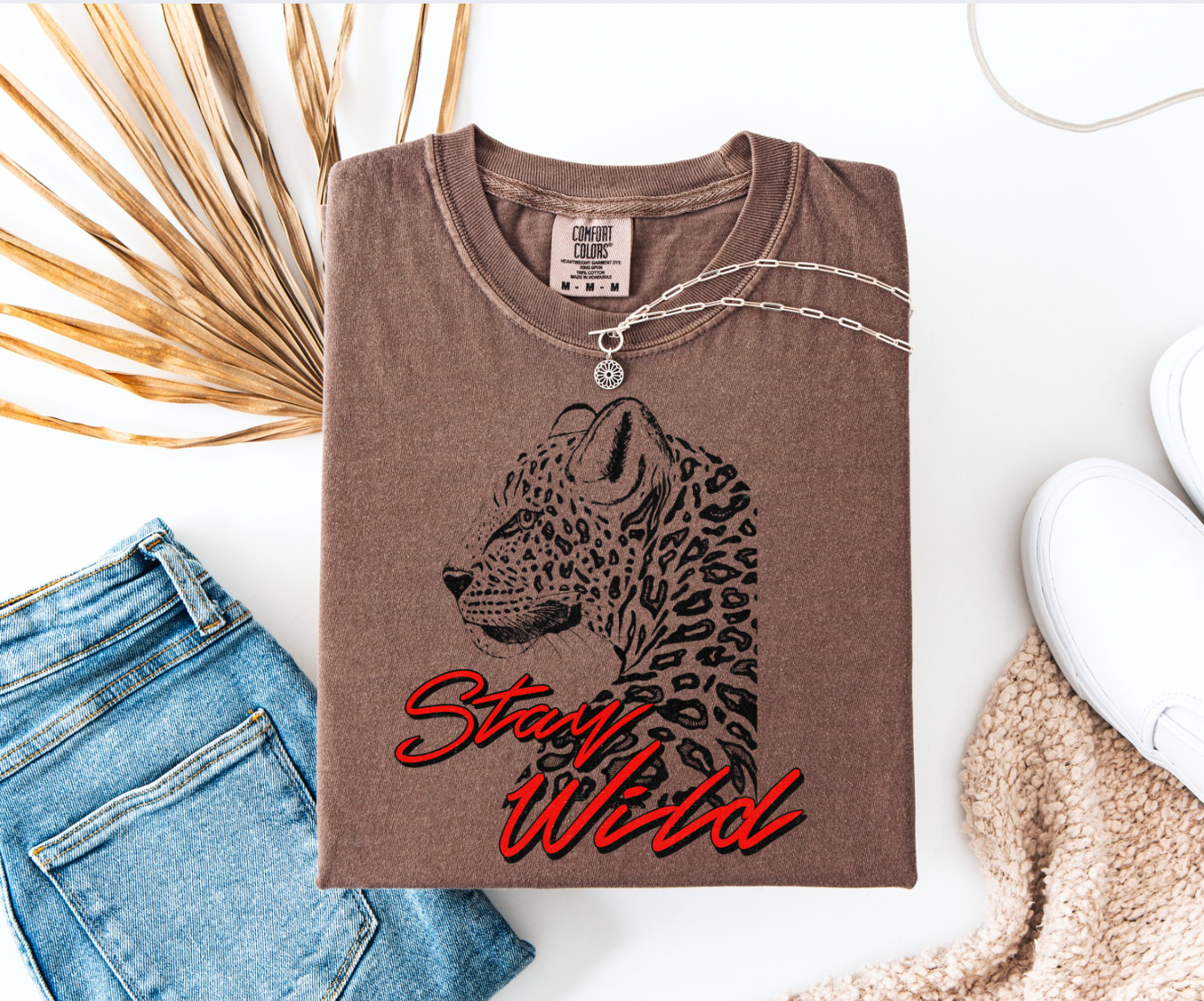 Stay Wild Cheetah Graphic Tee