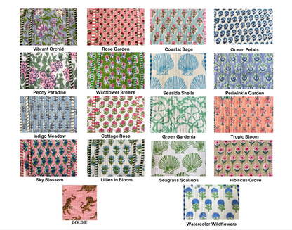 Quilted Block-Print Duffel Bag