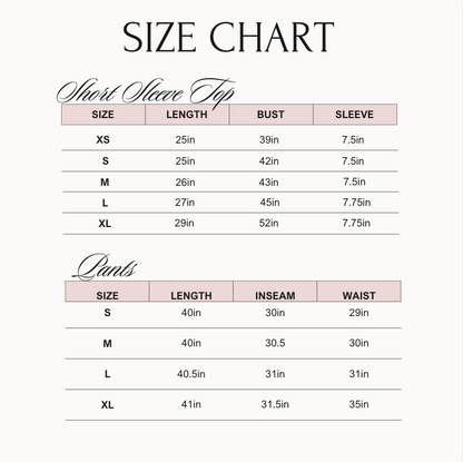 Pink Coffee - Short Sleeve + Pant Pajama Set