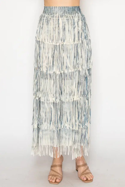 Long Fringe Skirt
