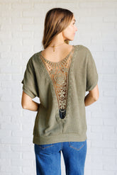 Secret Detail Lace Back Top - Pirates and Pearls Boutique