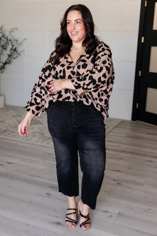 Tops She's Got Eyes of Gold Batwing Blouse