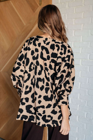Tops She's Got Eyes of Gold Batwing Blouse