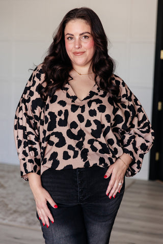 Tops She's Got Eyes of Gold Batwing Blouse