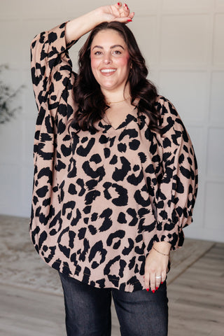 Tops She's Got Eyes of Gold Batwing Blouse