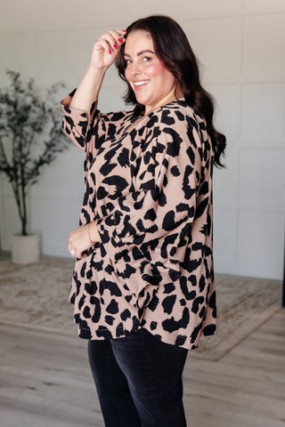Tops She's Got Eyes of Gold Batwing Blouse
