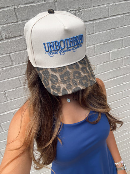 Unbothered - Leopard Vintage Trucker Hat