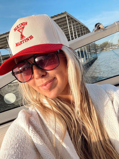 Bikinis &amp; Martinis Vintage Trucker Hat