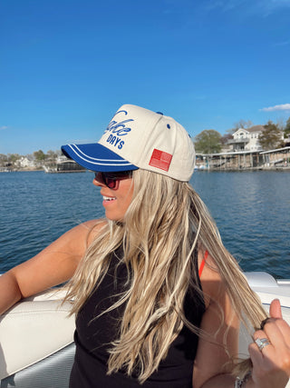 Hat More Lake Days - Royal Blue Vintage Trucker Hat
