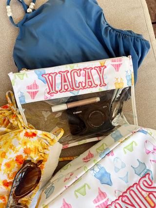 Vacay - Bikinis Clear Pouch