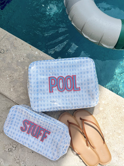 Pool - Periwinkle Pebbles Clear Coat XL Bag