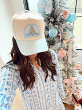 Hat Deck the Halls - Baby Blue Vintage Trucker Hat