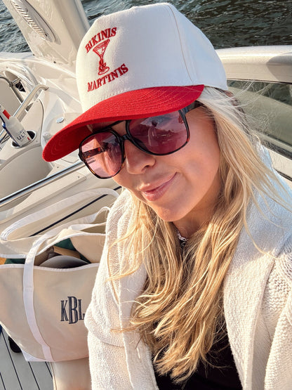 Bikinis &amp; Martinis Vintage Trucker Hat