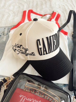Hat GAMEDAY. - Not My First Tailgate Vintage Trucker Hat