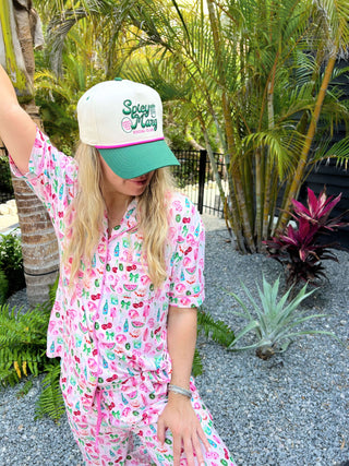 Hat Spicy Marg Social Club - Green Vintage Trucker Hat