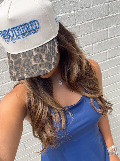 Unbothered - Leopard Vintage Trucker Hat