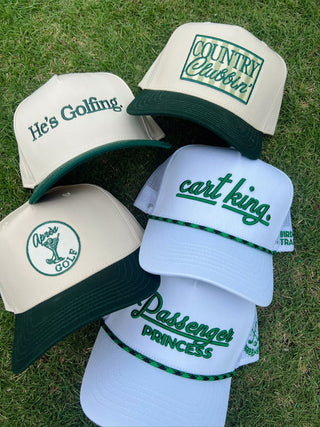 Hat Apres Golf - Green Vintage Trucker Hat