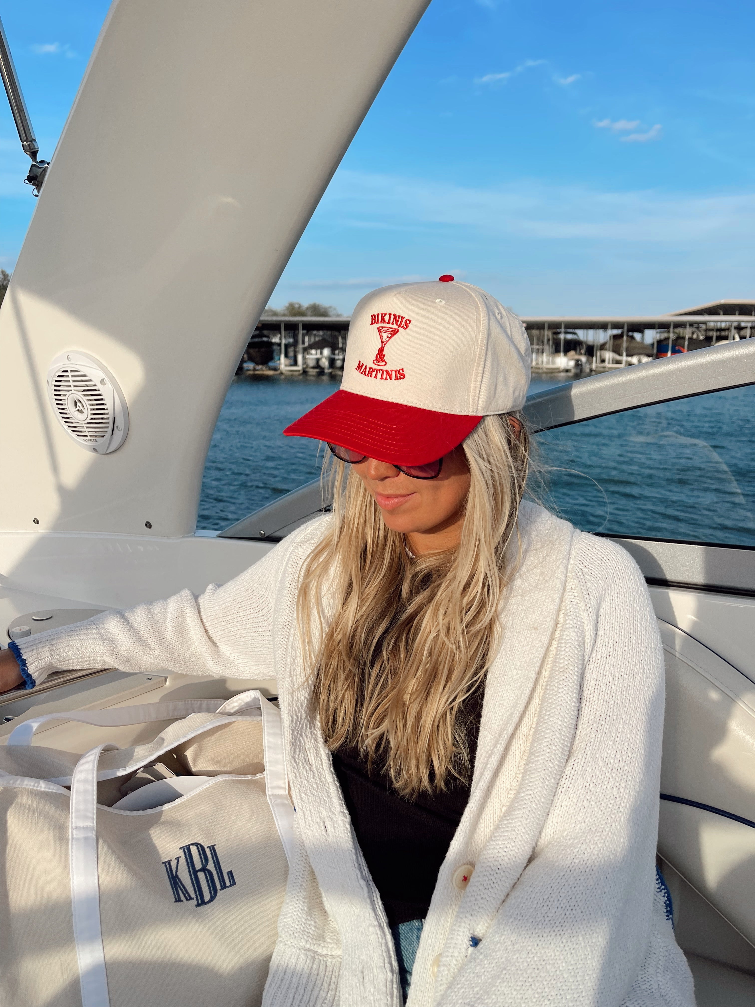 Bikinis &amp; Martinis Vintage Trucker Hat