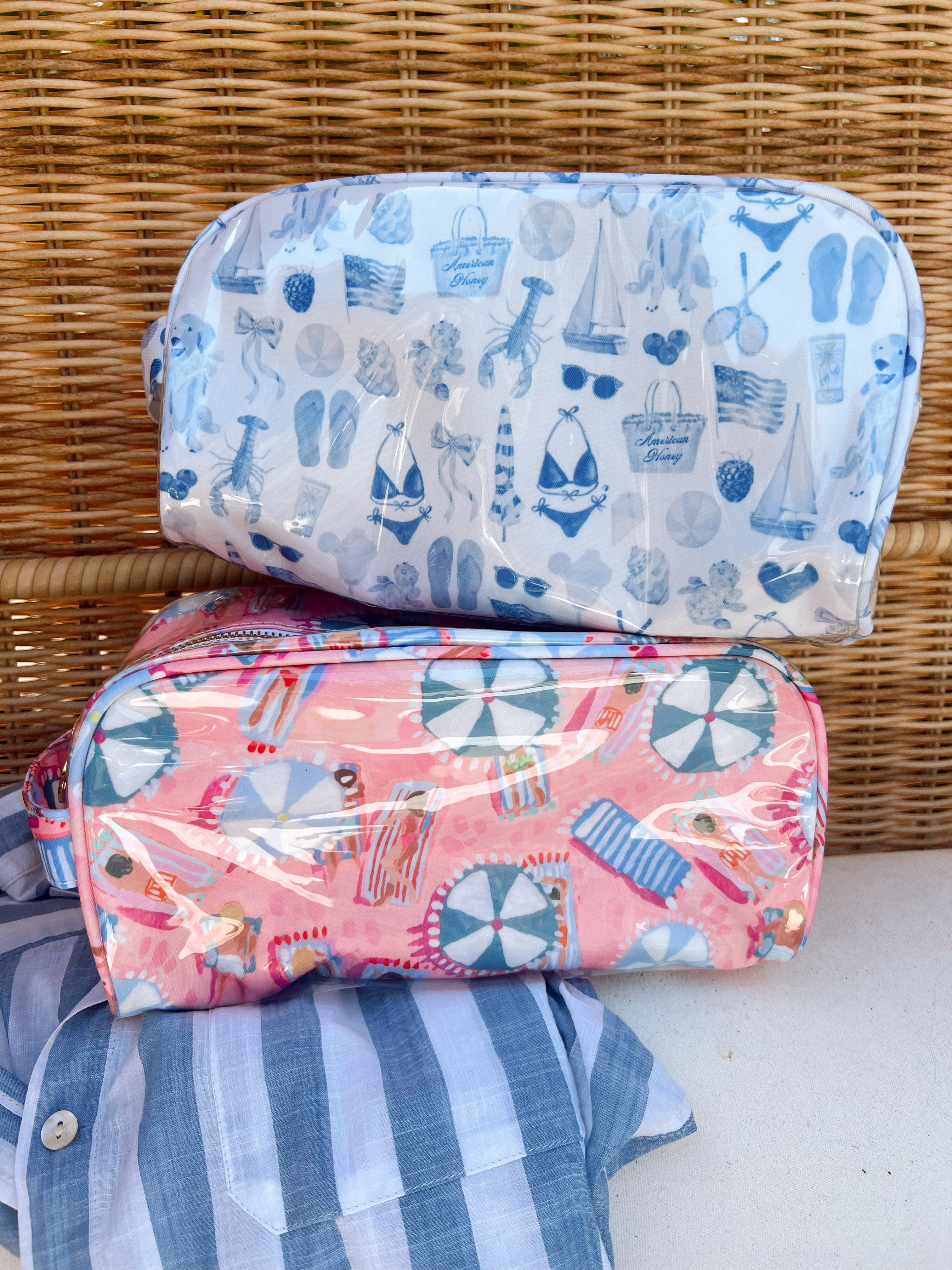 Summer Collections - Clear Coat Toiletry Dopp Kit