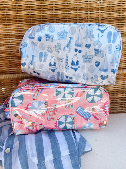 Summer Collections - Clear Coat Toiletry Dopp Kit