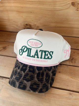 Hat Hot Girls go to Pilates - Leopard Vintage Hat