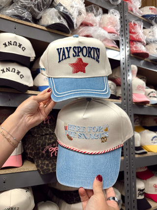 Hat Yay Sports! - Denim Vintage Trucker Hat