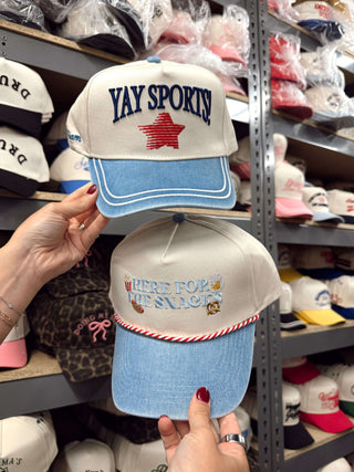 Hat Yay Sports! - Denim Vintage Trucker Hat