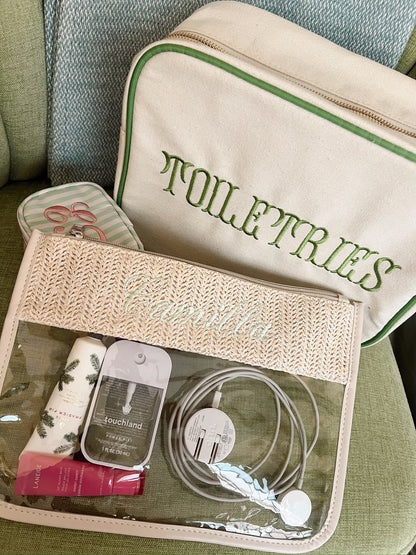 Woven Clear Pouch