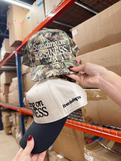 Standing On Business Trucker Hat