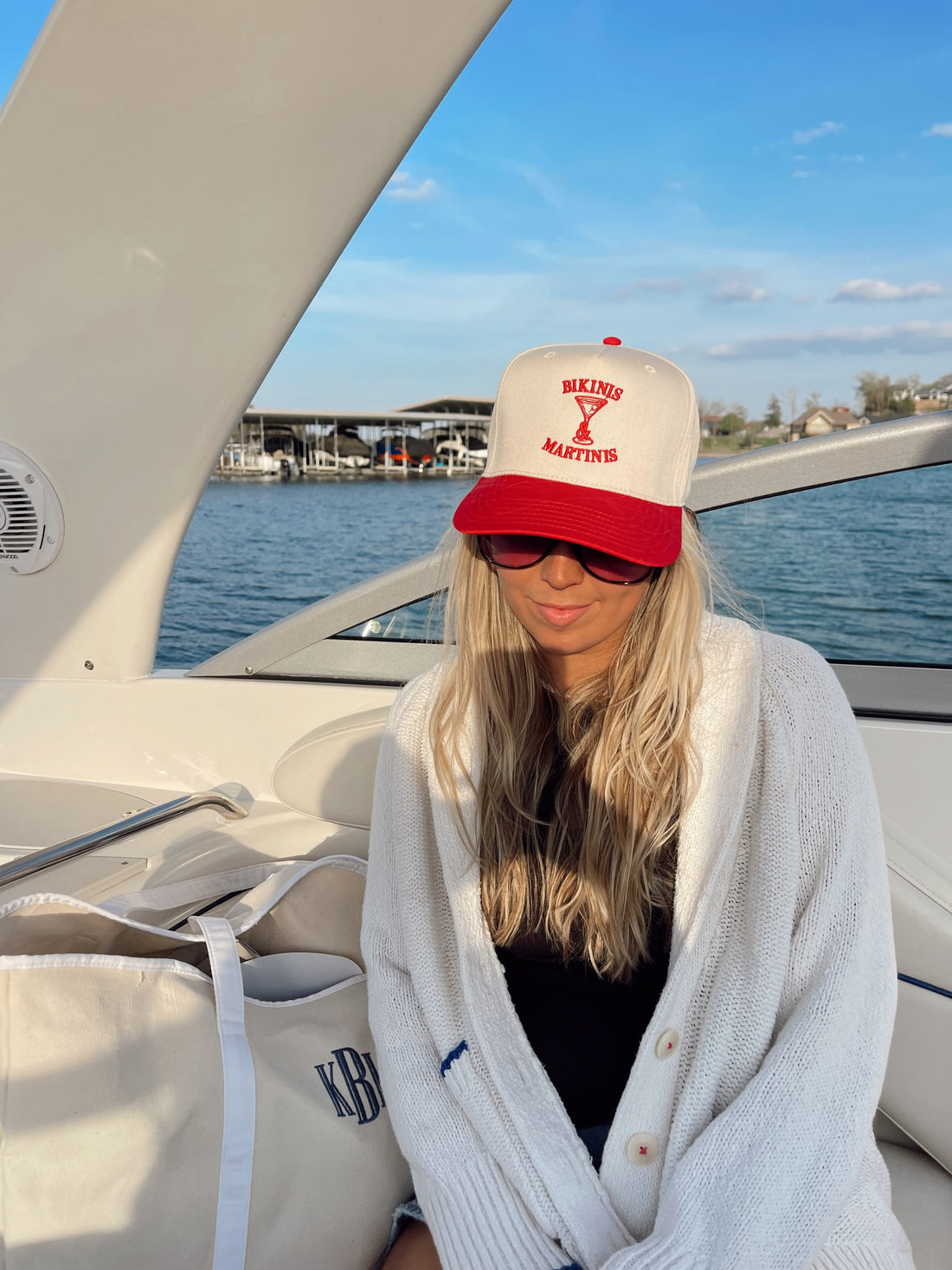 Bikinis &amp; Martinis Vintage Trucker Hat