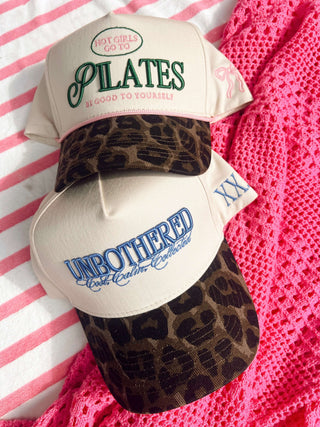 Hat Hot Girls go to Pilates - Leopard Vintage Hat
