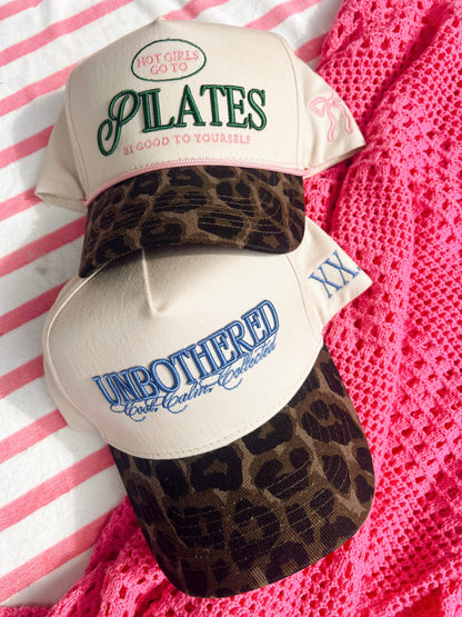 Unbothered - Leopard Vintage Trucker Hat