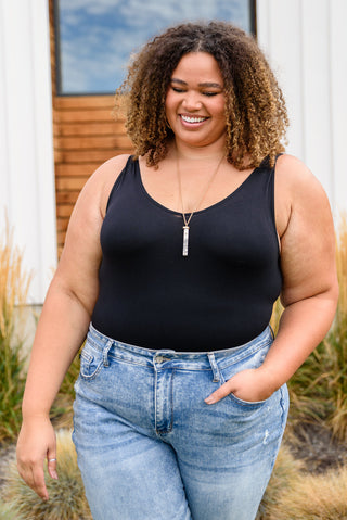 Womens The Basics Bodysuit In Black