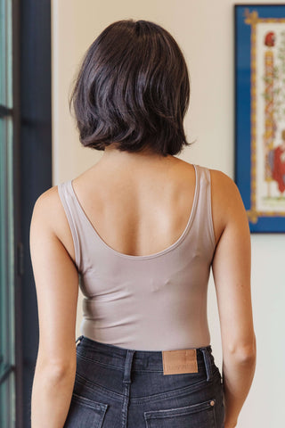 Womens The Basics Bodysuit In Light Mocha