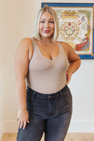 Womens The Basics Bodysuit In Light Mocha