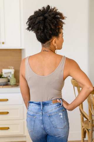 Womens The Basics Bodysuit In Light Mocha